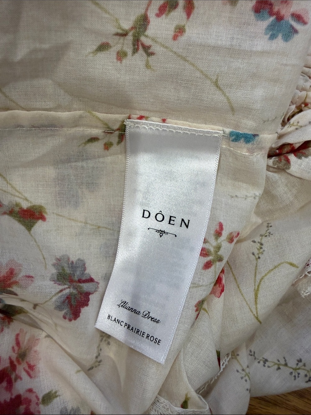 NWOT Doen Illiana Tiered Organic Cotton Midi Dress, Size M - Picture 9 of 10